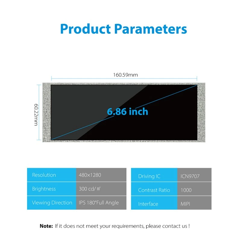6.86 Inch Long Bar TFT LCD Display price